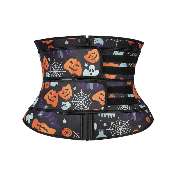 

Plus Halloween Print Waist Trainer, Black