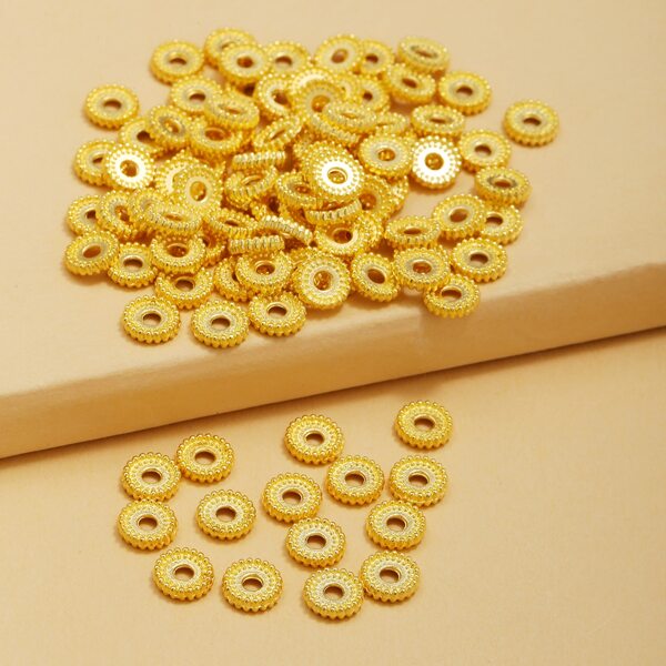 

100pcs Circle DIY Jewelry Accessory, Gold