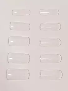 Transforma tus uñas con extensiones de uñas preformadas Postizas, 100 piezas de extensiones de uñas para mujeres y niñas, uñas postizas de presión, suministros de uñas uñas falsas uña falsa uña acrílica - transparente - Ver 3