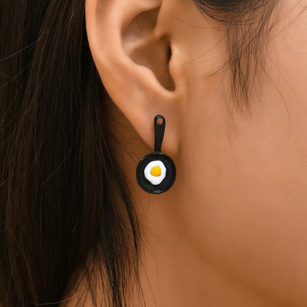 

Egg Decor Stud Earrings, Multicolor