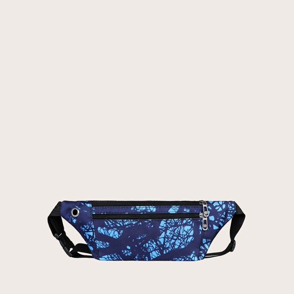 

Men Graffiti Graphic Fanny Pack, Blue
