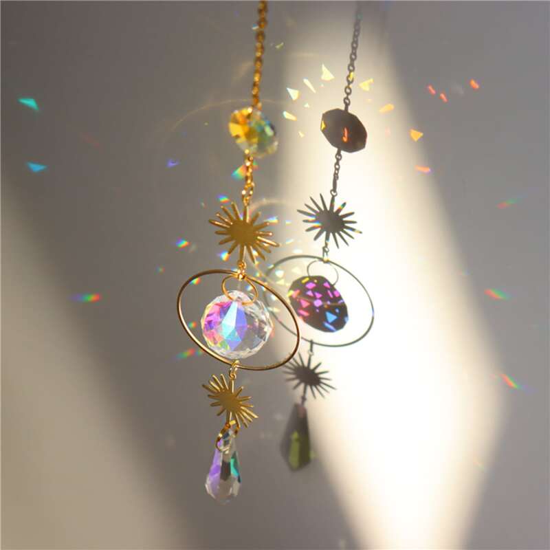 

1pc Crystal Wall Hanging, Multicolor