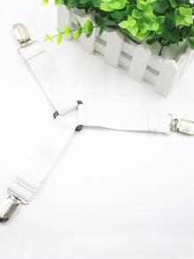 4pcs Bed Sheet Holder Straps, Fitted Sheet Straps - White - View 5
