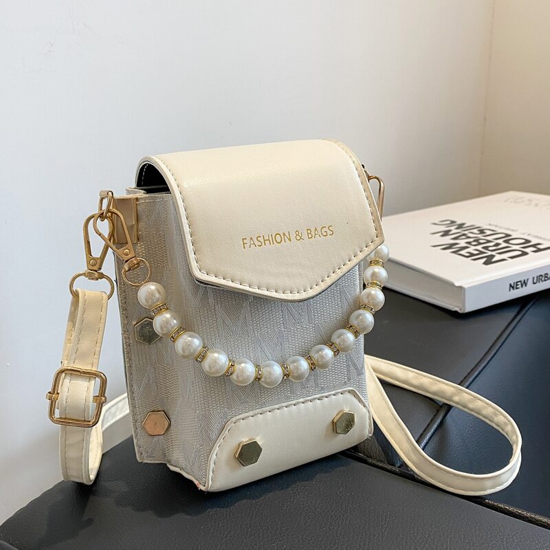 

Letter Graphic Crossbody Bag, White