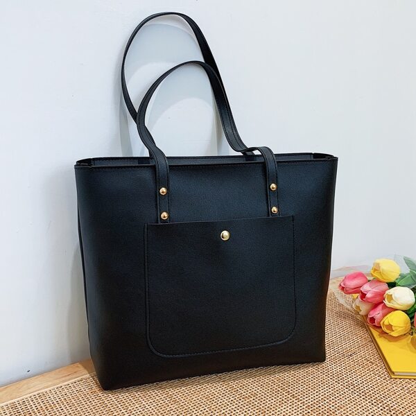 

Minimalist Tote Bag, Black