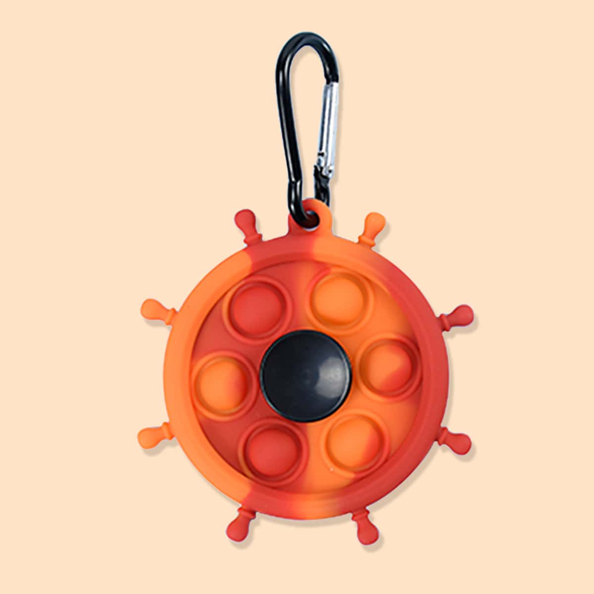 

1pc Rudder Shaped Random Color Push Pop Bubble, Multicolor