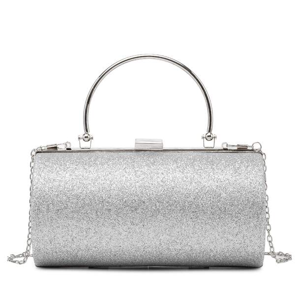 

Glitter Box Bag, Silver