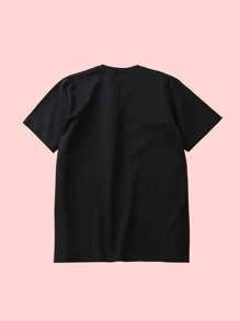 Toddler Girls Cartoon Graphic Tee - Black - View 2