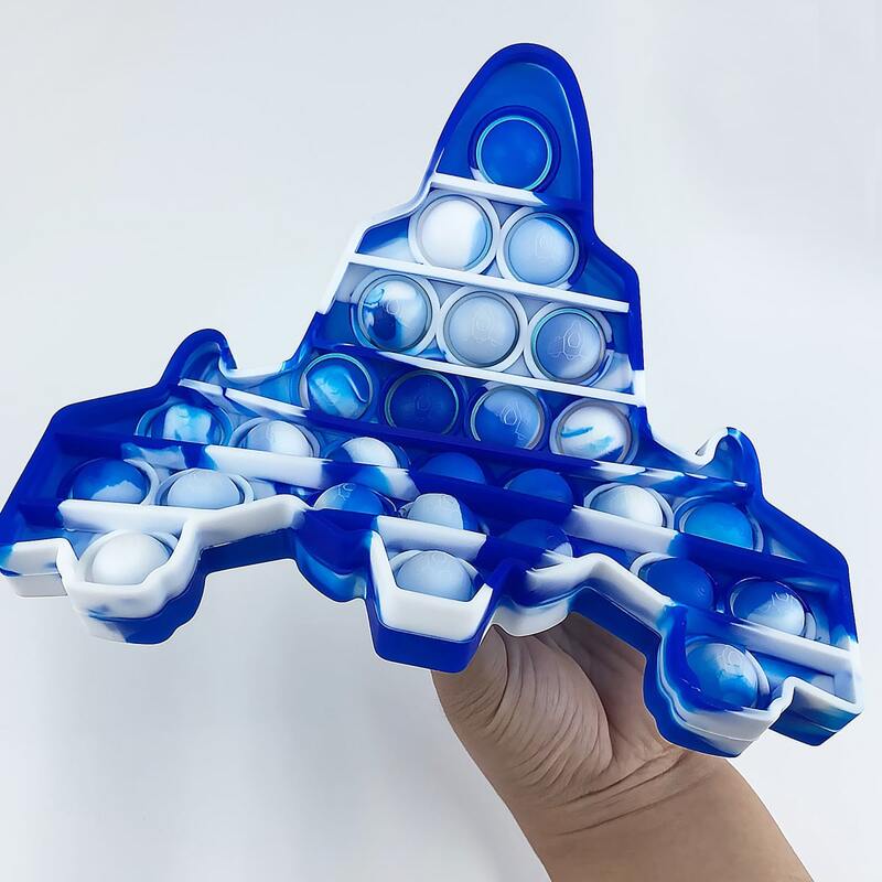 

1pc Airplane Push Pop Bubble, Multicolor