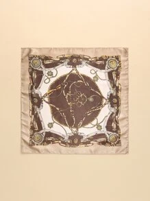 Chain Print Bandana - Champagne - View 2