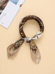 Chain Print Bandana - Champagne - View 3