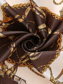 Chain Print Bandana - Champagne - View 4