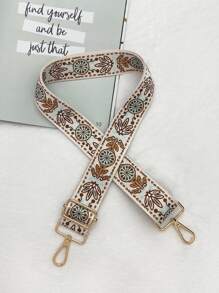 Colourblock Plant Graphic Bag Strap - Multicolor - View 1