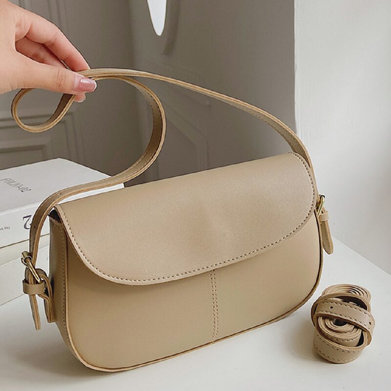

Flap Shoulder Bag, Khaki