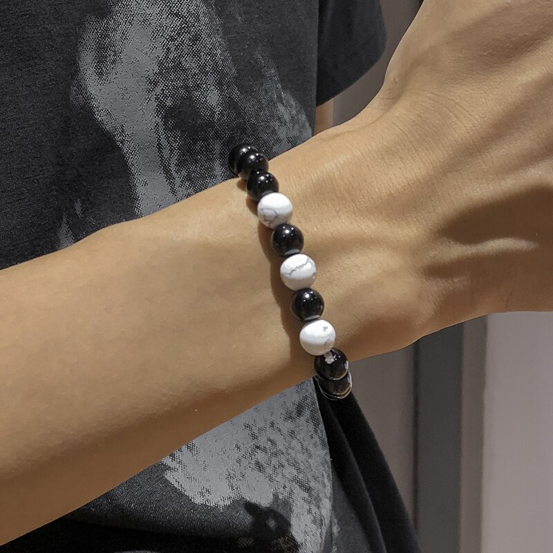 

Guys Beaded Bracelet, Black