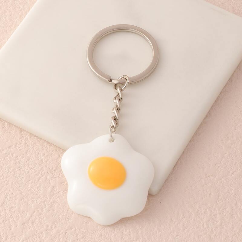 

Simulation Egg Pendant Keychain, Multicolor