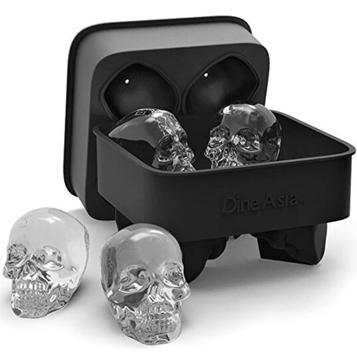 

1pc Skull Ice Mold, Black