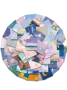 106入組山水圖案貼紙 - 彩色 - 查看 7