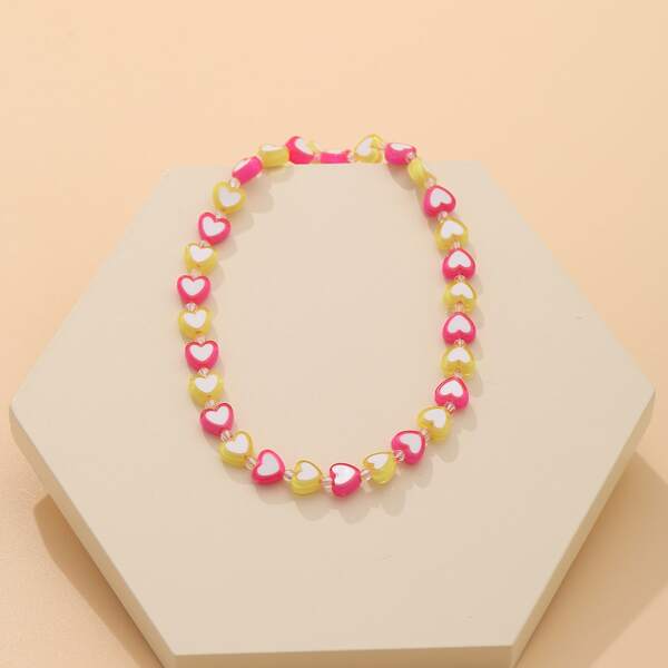 

Heart Decor Bracelet, Multicolor