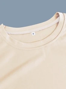 Manfinity Homme Paquete de 2 camisetas de cuello redondo sólidas para hombres - Multicolor - Ver 3