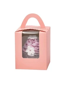 5pcs Cupcake Packaging Box - Baby Pink - View 2