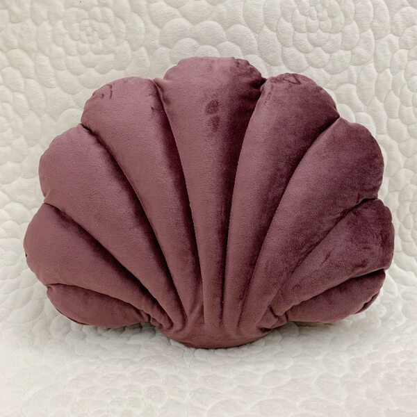 

Shell Design Decorative Pillow, Purple