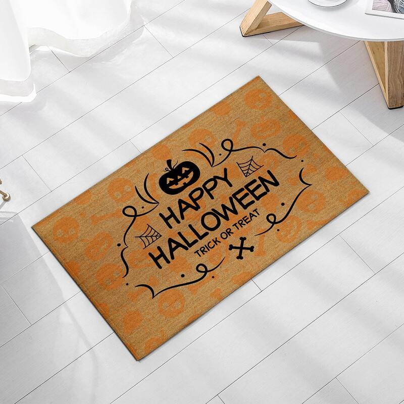

Halloween Pattern Floor Mat, Multicolor