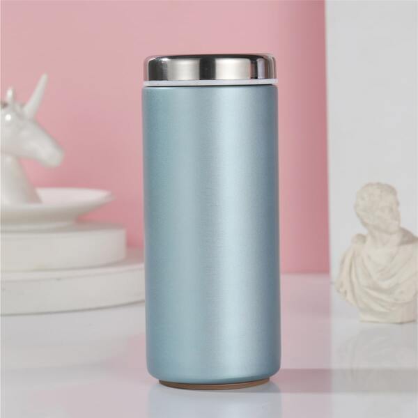 

1pc Stainless Steel Travel Cup, Baby blue