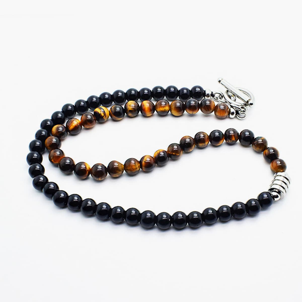 

Guys Beaded Design Necklace, Black