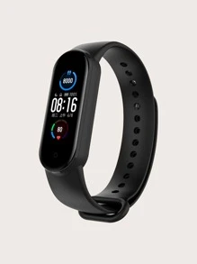 Silicone Watchband Compatible With Xiaomi - Black - View 1