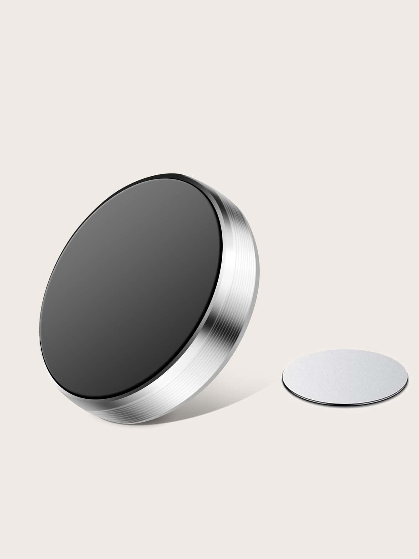 桌面磁汽車手機支架 - 銀色 - 查看 1