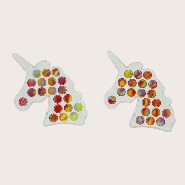 

1pc Random Unicorn Push Pop Bubble, Multicolor