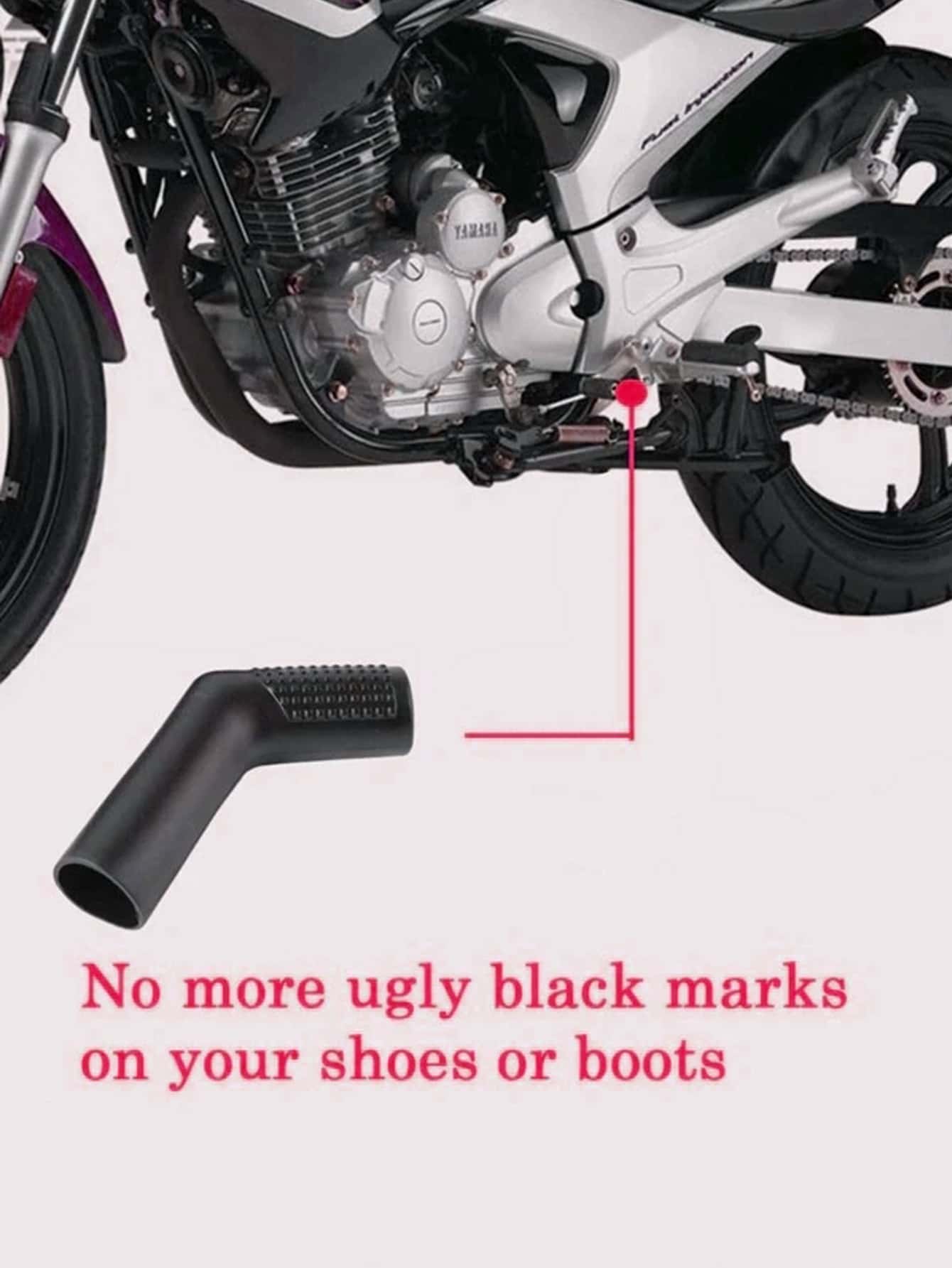 防滑摩托車換檔桿套 - 黑色 - 查看 6