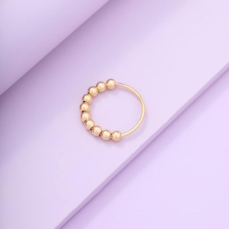

Bead Design Ring, Gold