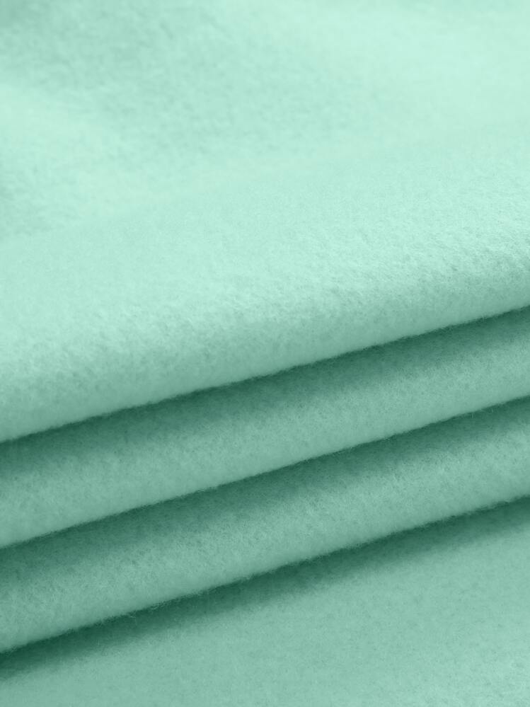 INAWLY 袋鼠口袋保暖抽繩連帽衫和運動褲 - 薄荷綠 - 查看 5