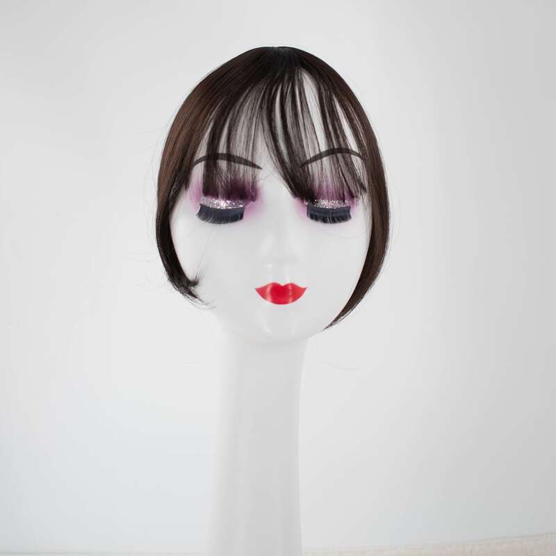 

Clip In Front Bangs With Sideburns, Brown