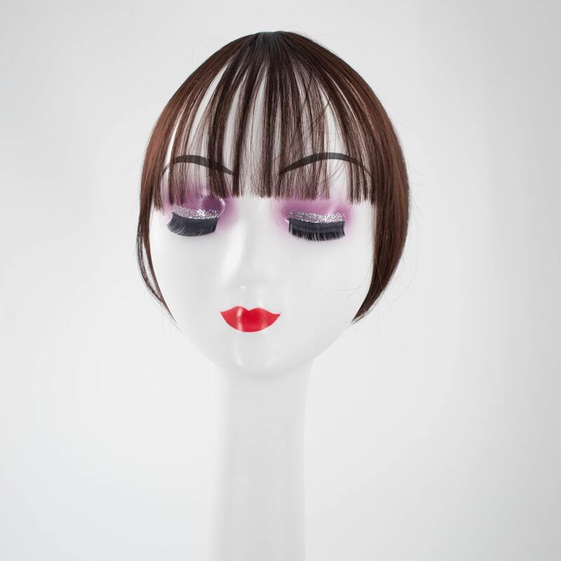 

Clip In Front Bangs With Sideburns, Brown