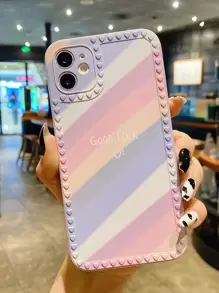 Ốp điện thoại sọc khối màu tương thích với iPhone 11,IPhone 13,IPhone 14 Pro Max - Nhiều màu - Xem 1