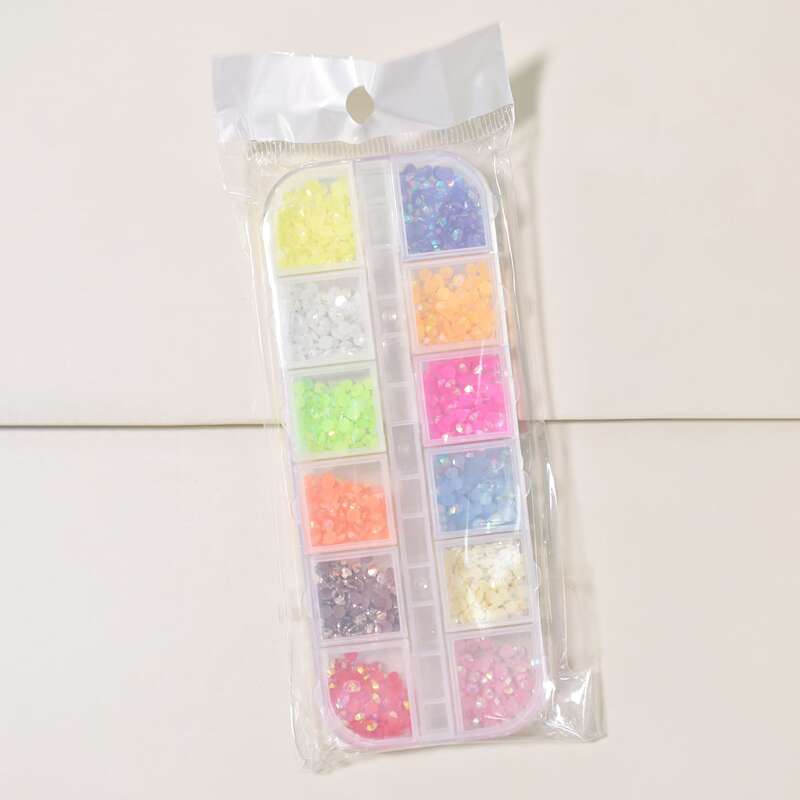 

1box Rhinestone Nail Art Decoration, Multicolor
