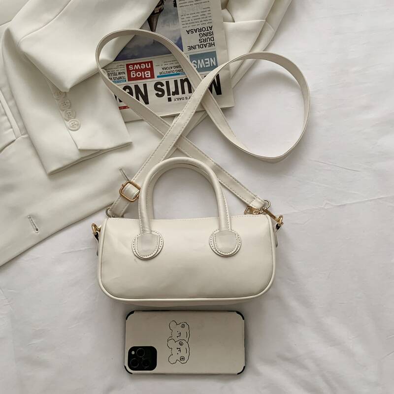 

Minimalist Satchel Bag, White