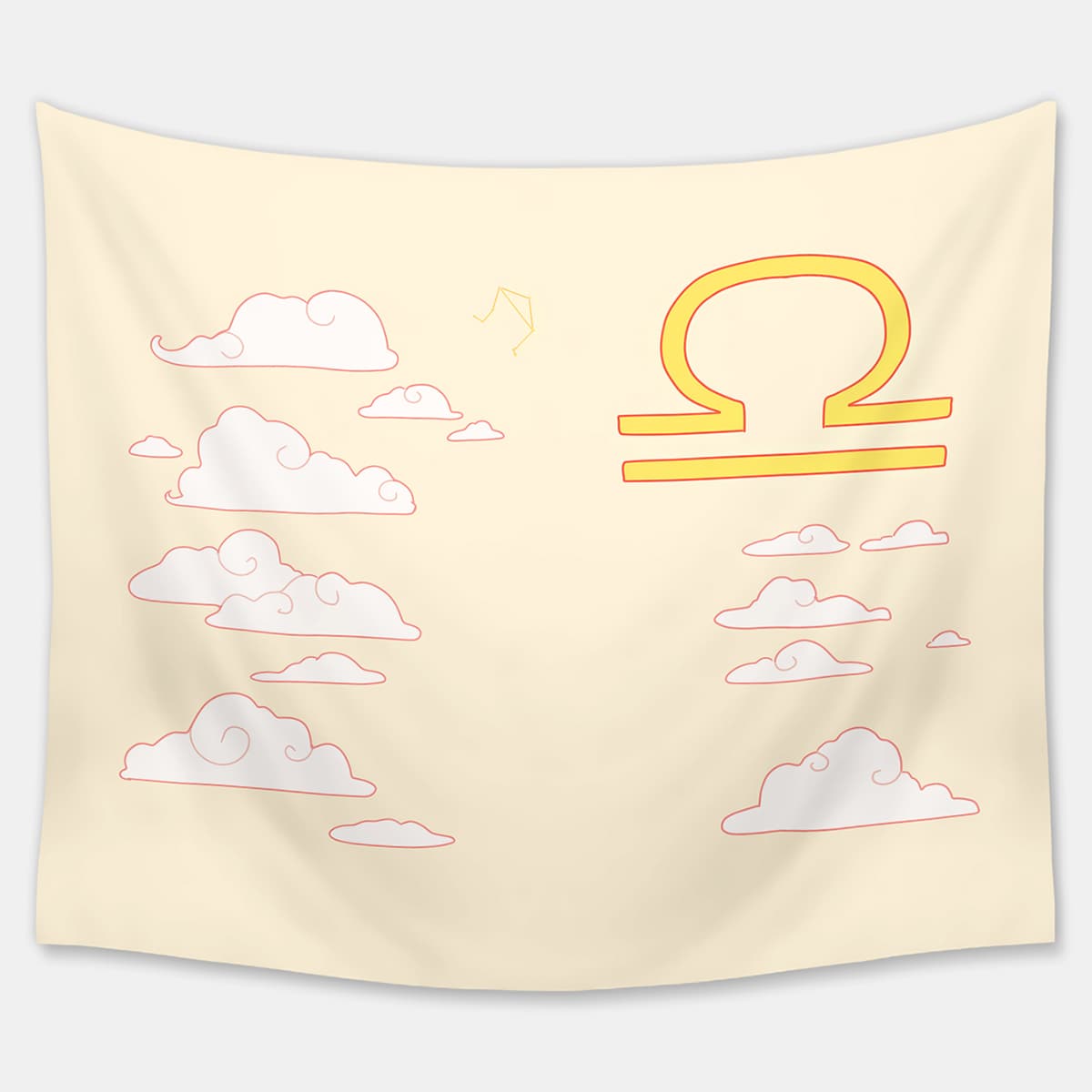 

Cloud Print Tapestry, Multicolor