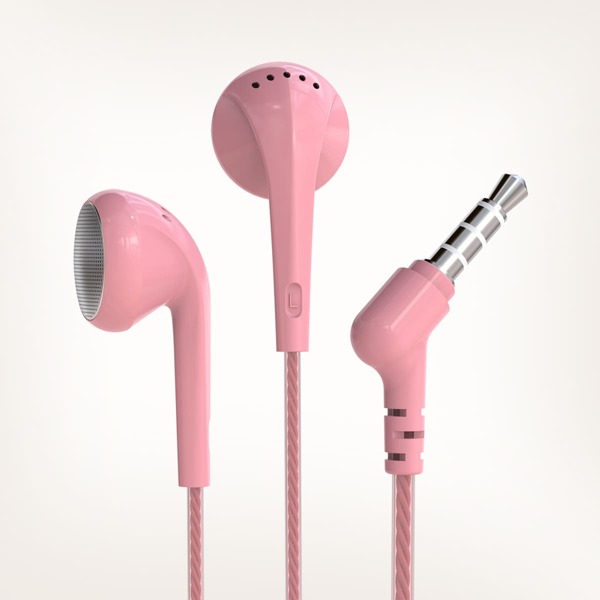 

Simple Wired Earphone, Pink