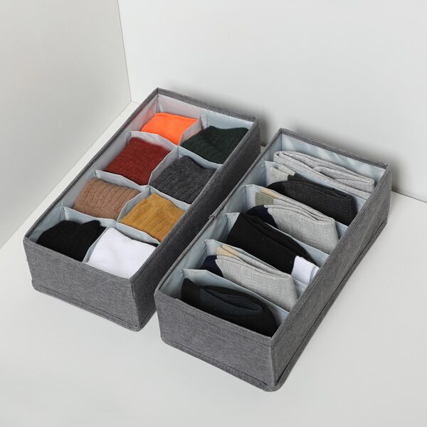 

2pcs Underwear Storage Box, Light grey
