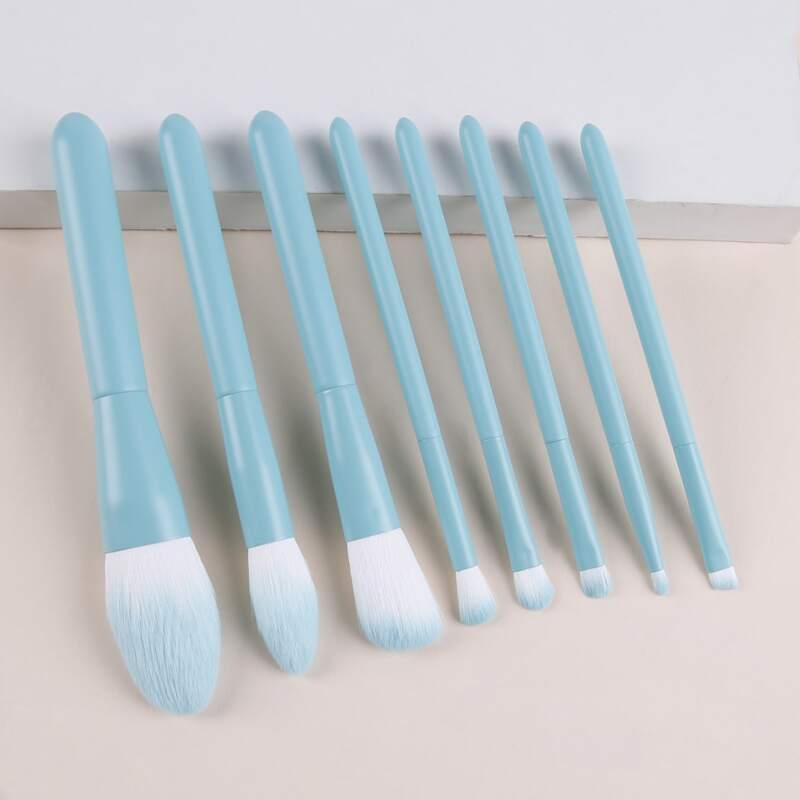 

8pcs Makeup Brush Set, Blue