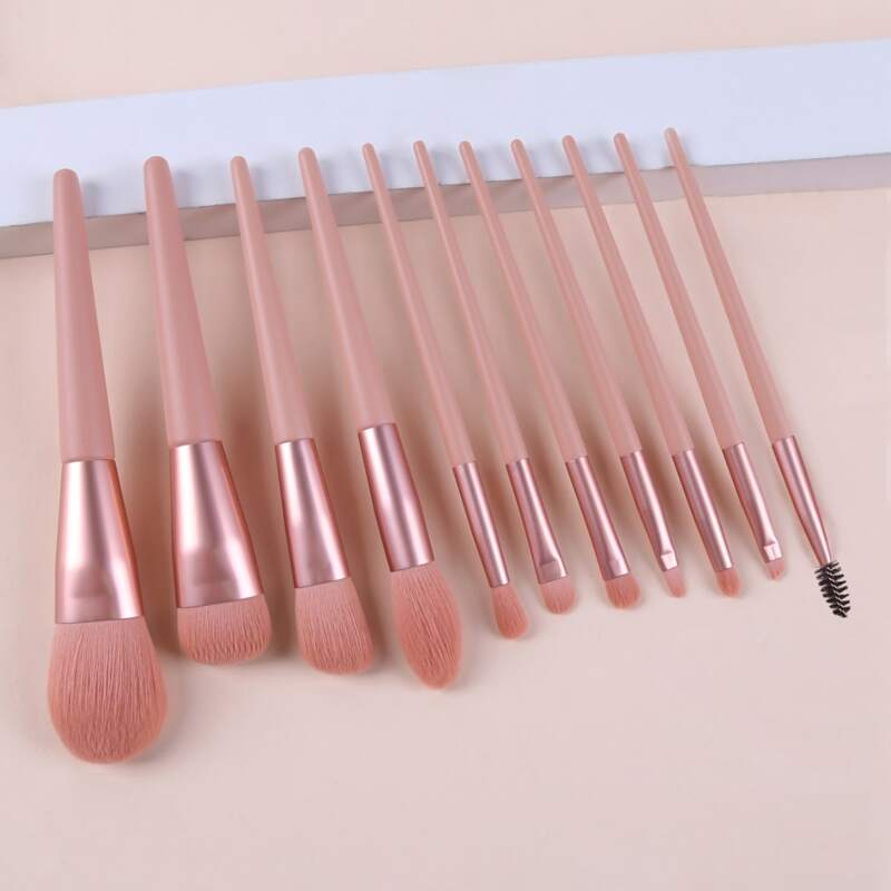 

11pcs Makeup Brush Set, Pink