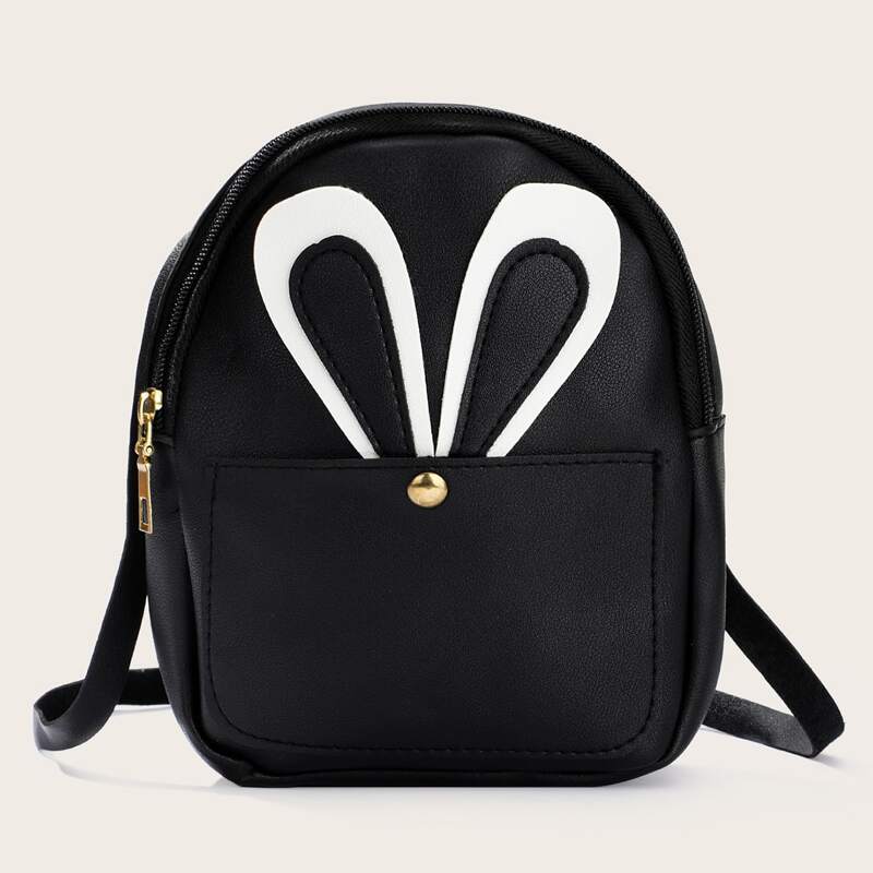

Ear Graphic Backpack, Black