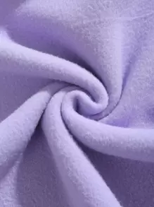 SHEIN EZwear Letter Graphic Drop Shoulder Thermal Lined Sweatshirt Graduation,Teacher,Back To School Pullover Fall - Lilac Purple - View 3