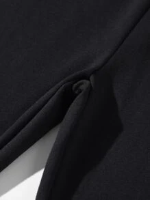 SHEIN Tween Boy Letter Graphic Pullover & Sweatpants - Multicolor - View 8