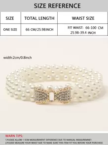 Faux Pearl Belt Elegant Valentine's Day Fall, Autumn, Halloween