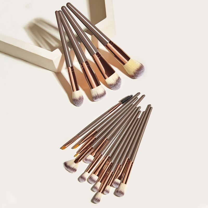 

16pcs Makeup Brush Set, Champagne